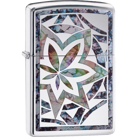 Zippo 2023 Zippo Leaf Fusion High Polish Chrome, Fusion ZIP-29727